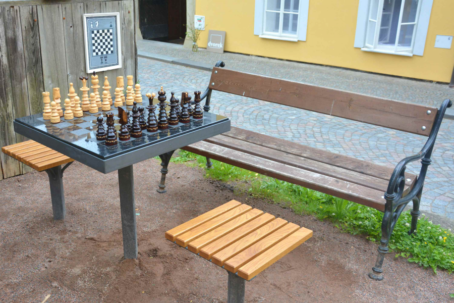 obrázek k Šachové stolky na Mariánské ulici