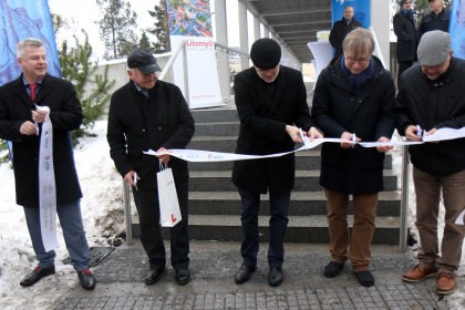 slavnostní stříhání pásky nový nadchod Litomyšl